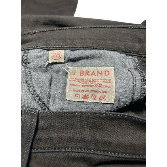 J Brand Shadow Skinny Leg Jeans Womens Size 28 Low Rise Black Denim Pants - Picture 5 of 11